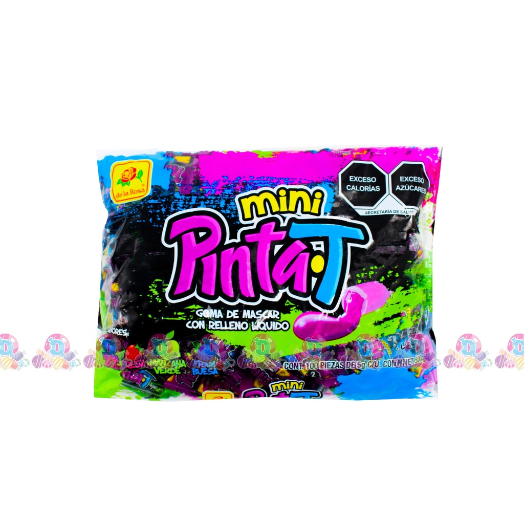 DLR CHICLE MINI PINTAT 5g 100s | Dulcería el Descontón